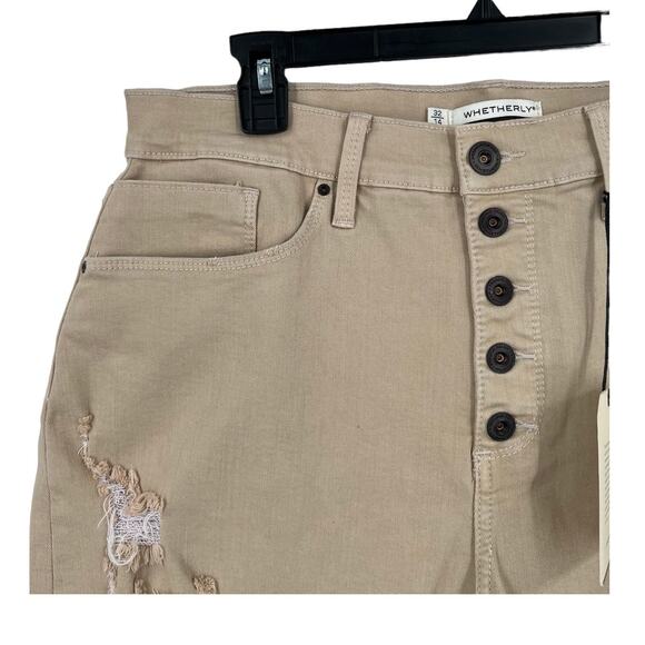 Whetherly shorts Delon high rise long tan 32 14 - Picture 4 of 7